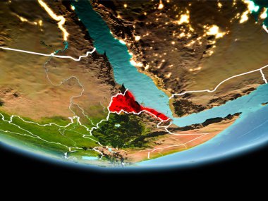 Eritre kırmızı akşam