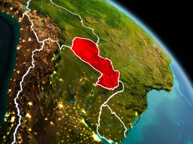 Sabah yörüngeden Paraguay