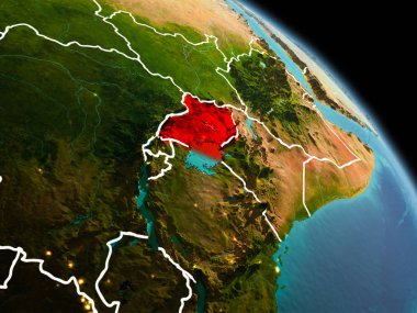 Sabah yörüngeden Uganda