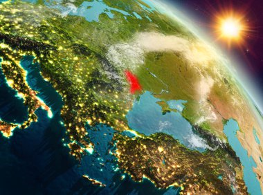 Sunrise yörüngeden Moldova