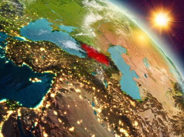 Sunrise yörüngeden Georgia