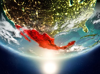 Meksika ile Planet Earth Güneş