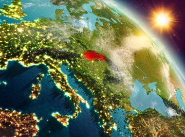 Sunrise yörüngeden Slovakya