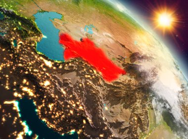 Sunrise yörüngeden Türkmenistan