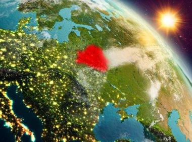 Sunrise yörüngeden Beyaz Rusya