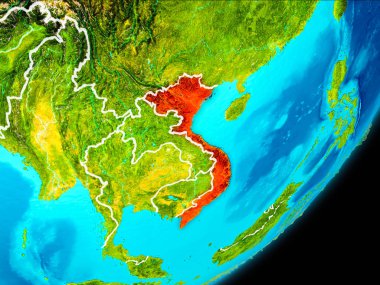 Yörünge görünümü Vietnam
