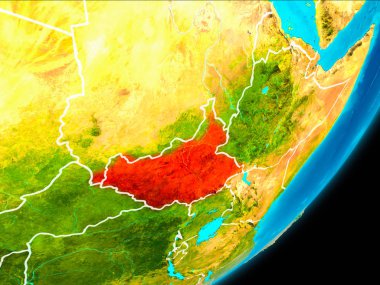 Güney Sudan yörünge görünümü