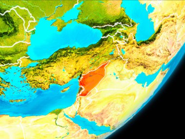 Suriye'nin yörünge görünümü