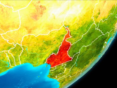 Kamerun yörünge görünümü