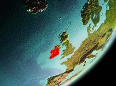 İrlanda'nın sabah görünümü