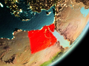 Sabah görünüm Mısır