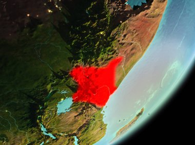 Kenya'nın sabah görünümü