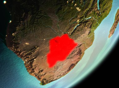 Sabah görünümü Botsvana