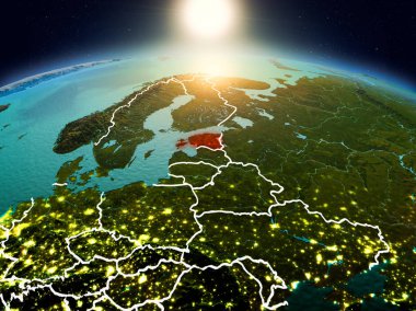 Sunrise yörüngeden Estonya