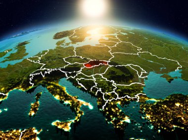 Sunrise yörüngeden Slovakya