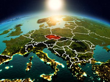 Sunrise yörüngeden Çek Cumhuriyeti