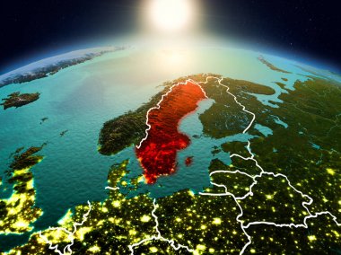 Sunrise yörüngeden İsveç