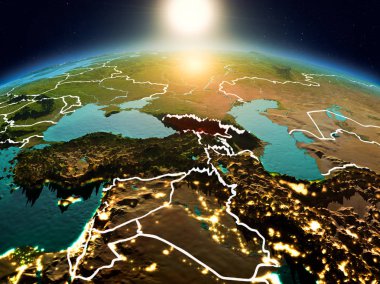 Sunrise yörüngeden Georgia