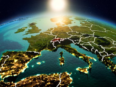 Sunrise yörüngeden İsviçre