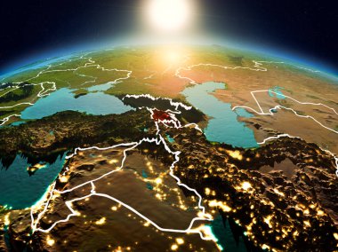 Yörüngeden gündoğumu Ermenistan'da