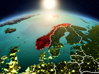 Sunrise yörüngeden Norveç