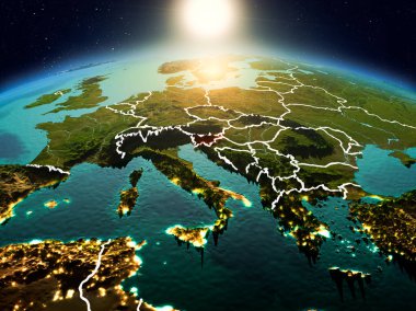 Sunrise yörüngeden Slovenya