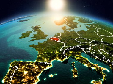 Sunrise yörüngeden Belçika