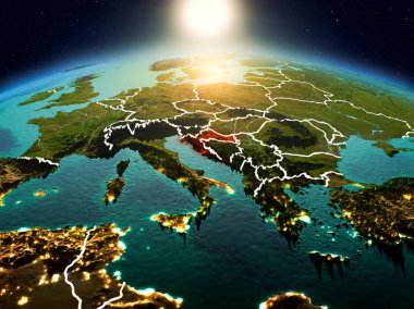 Sunrise yörüngeden Hırvatistan