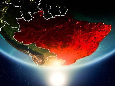 Brezilya ile Planet Earth Güneş