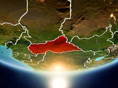 Orta Afrika Planet Earth Güneş