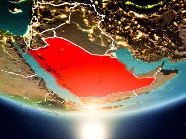 Suudi Arabistan ile Planet Earth Güneş