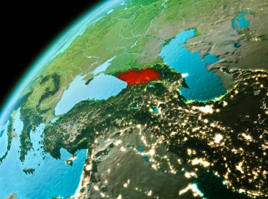 Gürcistan'dan akşam uzayda