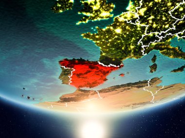 İspanya ile Planet Earth Güneş