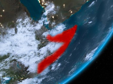 Geceleri Somali yörünge görünümü