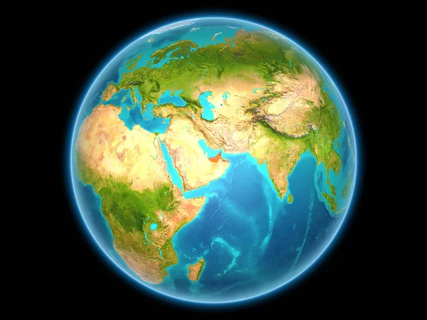 Förenade Arabemiraten på planeten jorden — Stockfoto