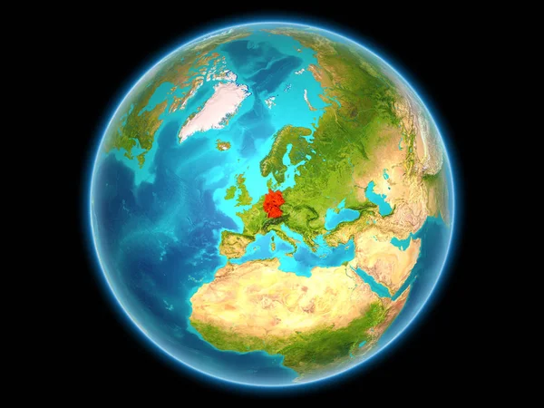 Duitsland op de planeet aarde — Stockfoto