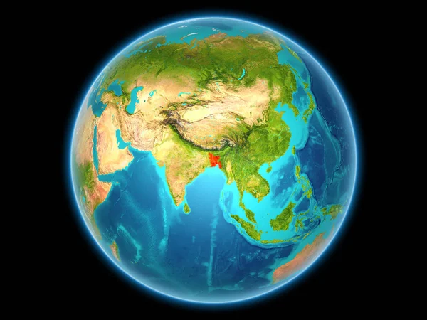 Бангладеш на планеті Земля — стокове фото