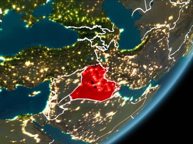 Dünya 'da gece Irak