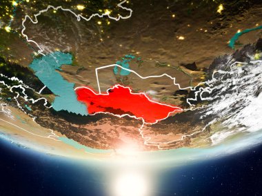 Türkmenistan ile Planet Earth Güneş