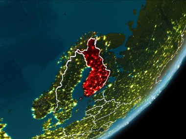 Finlandiya gece dünya