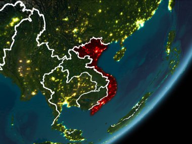 Vietnam 'da gece Dünya