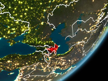 Azerbaycan, Dünya 'da gece