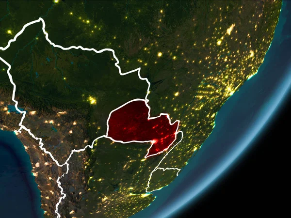 Paraguay gece dünya