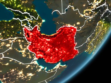 İran geceleyin Dünya 'da