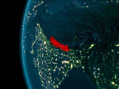 Nepal gece görünümü