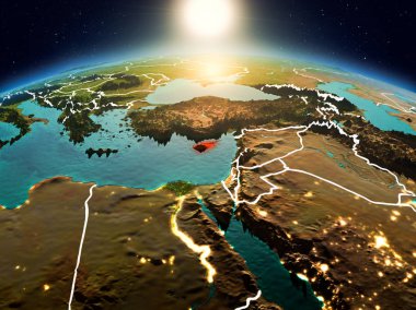 Yörüngeden Sunrise Kıbrıs