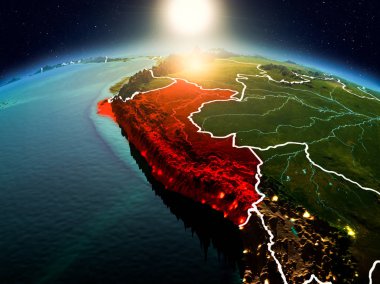 Sunrise yörüngeden Peru