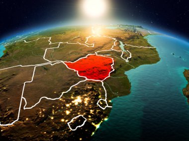 Sunrise yörüngeden Zimbabve