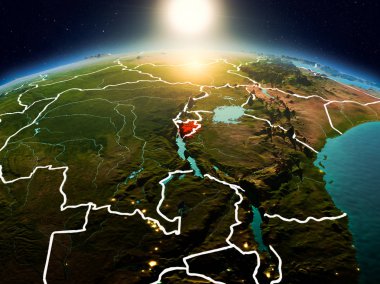 Sunrise yörüngeden Burundi