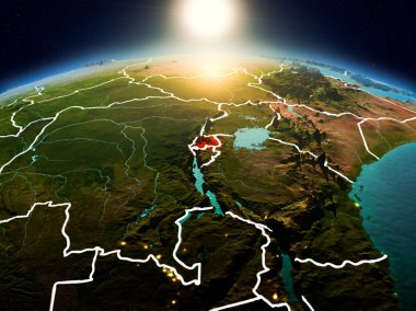 Ruanda yörüngeden Sunrise